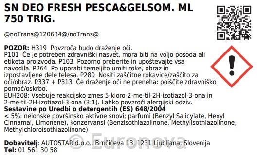Deo Fresh / 750ml / Apple Fragrance