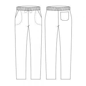 Chef Pants / Coulisse / Bordeaux / S