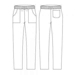 Chef Pants / Coulisse Pocket /Black/3XL