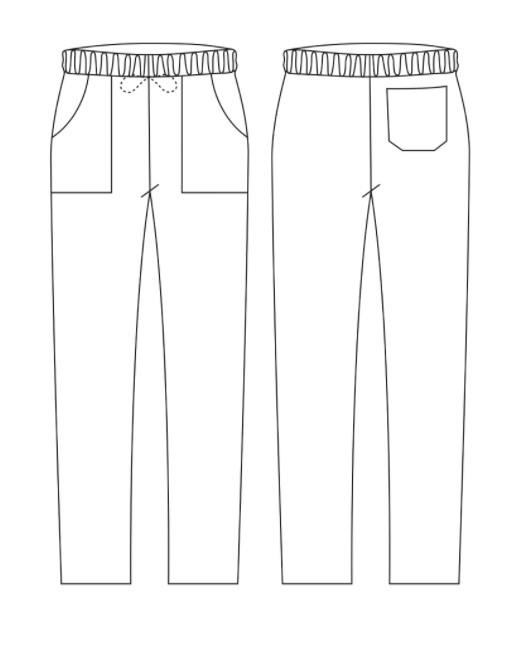 Chef Pants / Coulisse Pocket /Pepita/XXL