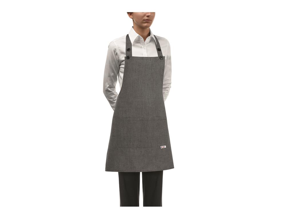 Apron Woman / 70x70cm / Gray / 2 pcs