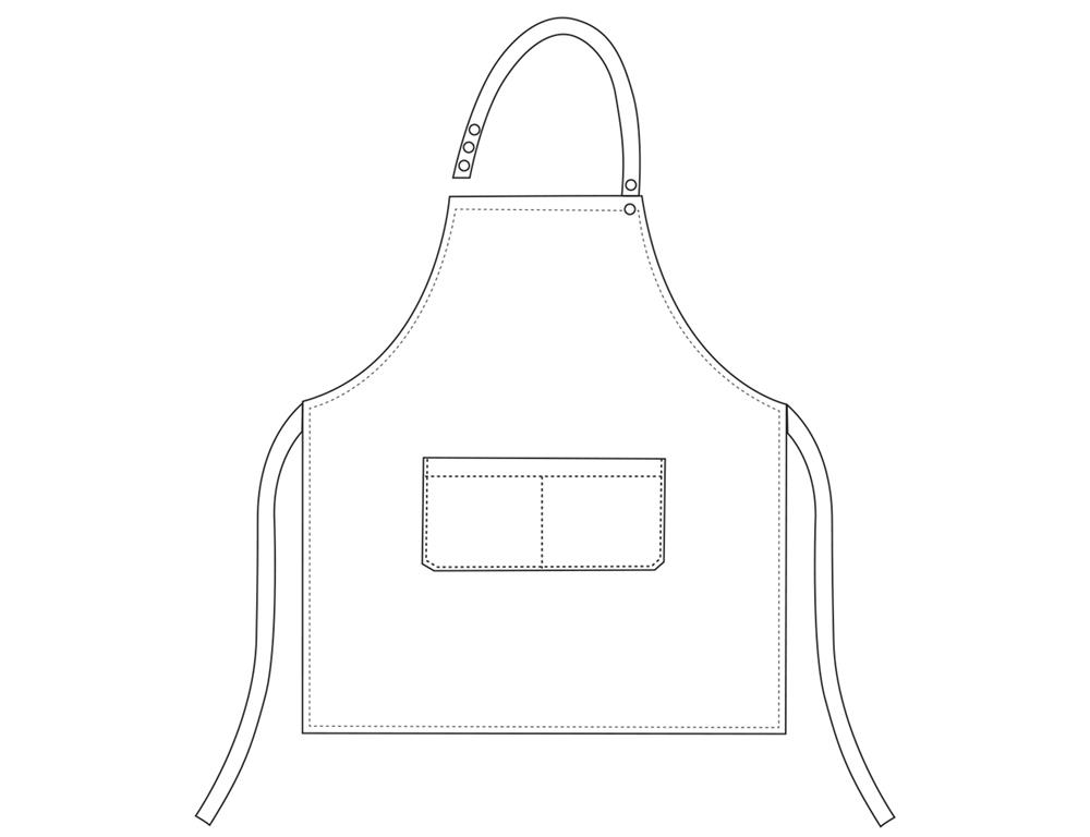 Apron Woman / 70x70cm / Chefwear / 2 pcs