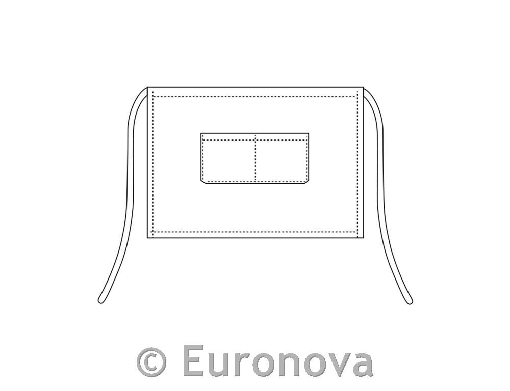 Bartender Apron / 40x70cm /White/ 2pcs
