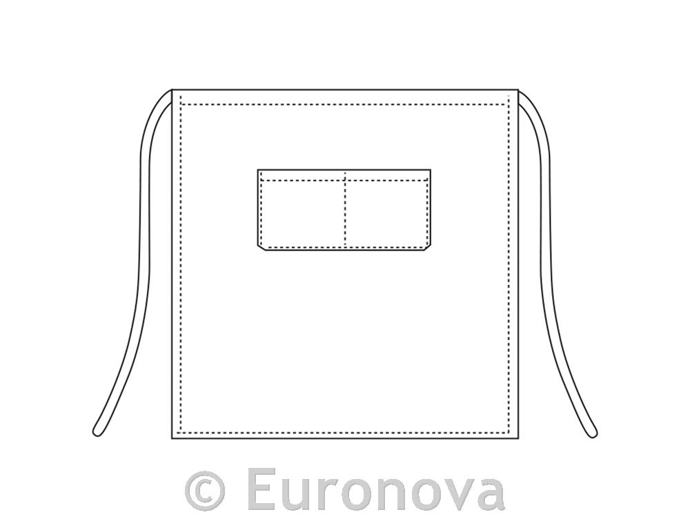 Waiter Apron / 70x70cm / Striped Bordeau