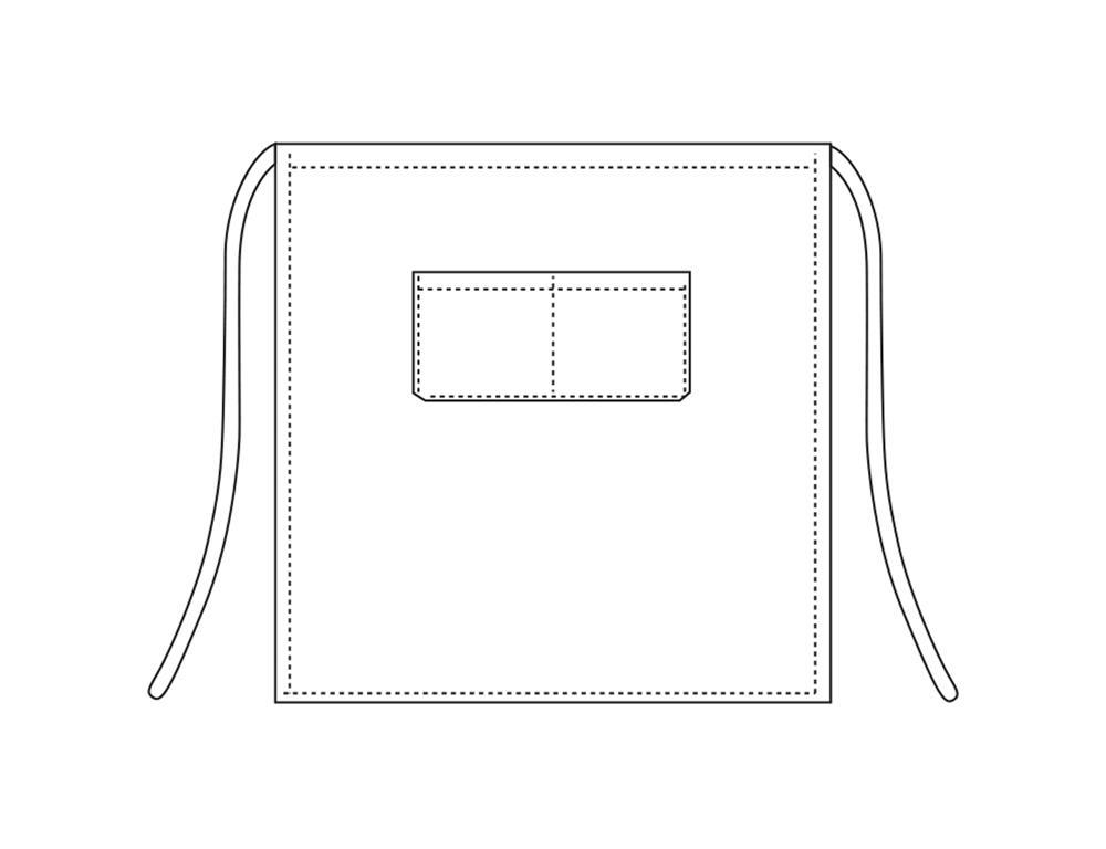 Waiter Apron / 70x70cm / White / 2 pcs