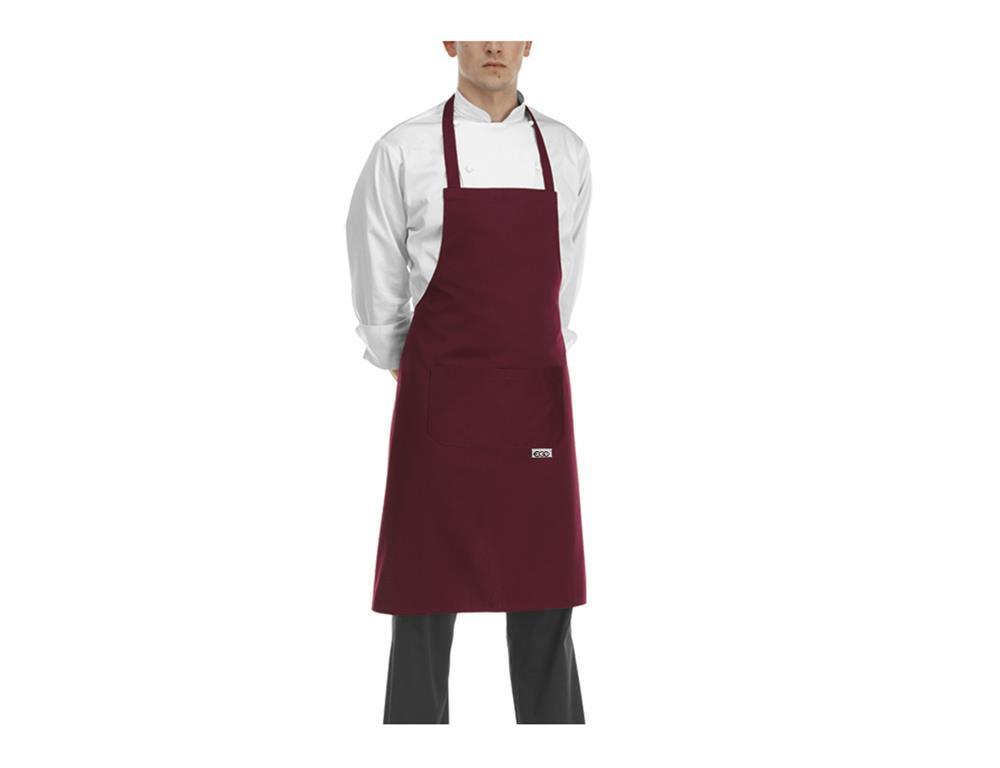 Chef Apron / 90x70cm / Bordeaux / 2 pcs