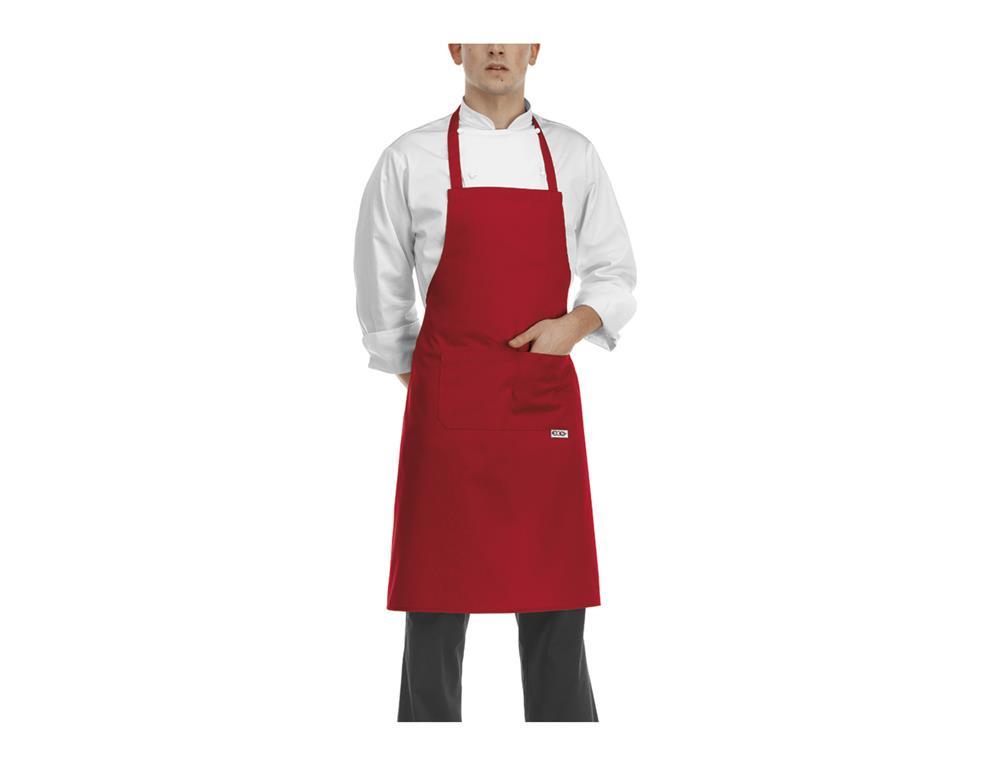 Chef Apron / 90x70cm / Red / 2 pcs