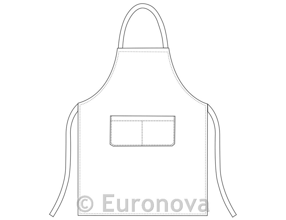 Chef Apron / 90x70cm / Striped / 2 pcs