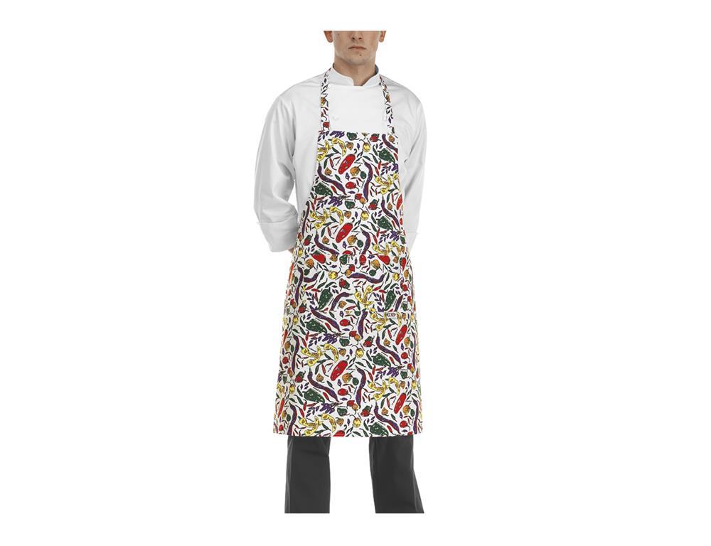 Chef Apron / 90x70cm / Gray Striped / 2