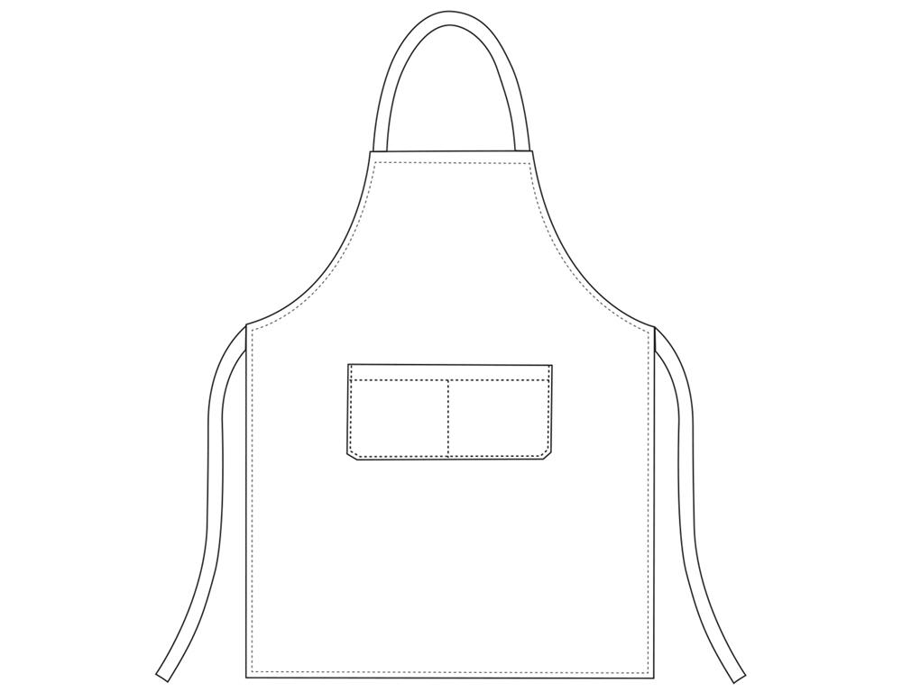 Chef Apron / 90x70cm / America / 2 pcs