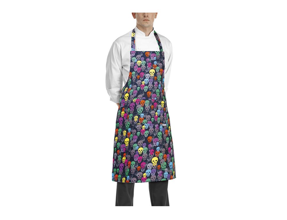 Kitchen apron / 90x70cm / Skulls / 2pcs