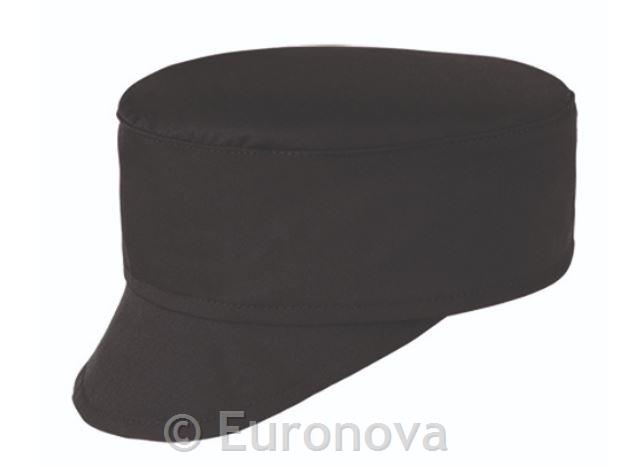 Chef's Hat / w/ Visor / Black / 2 pcs