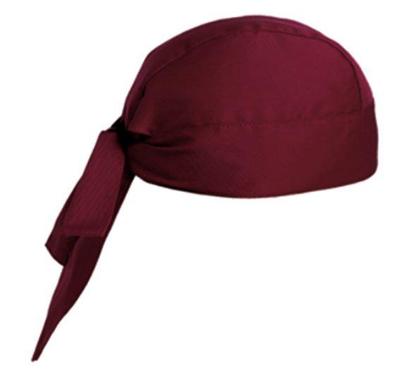 Chef Head Wrap / Bandana / Bordeaux / 2