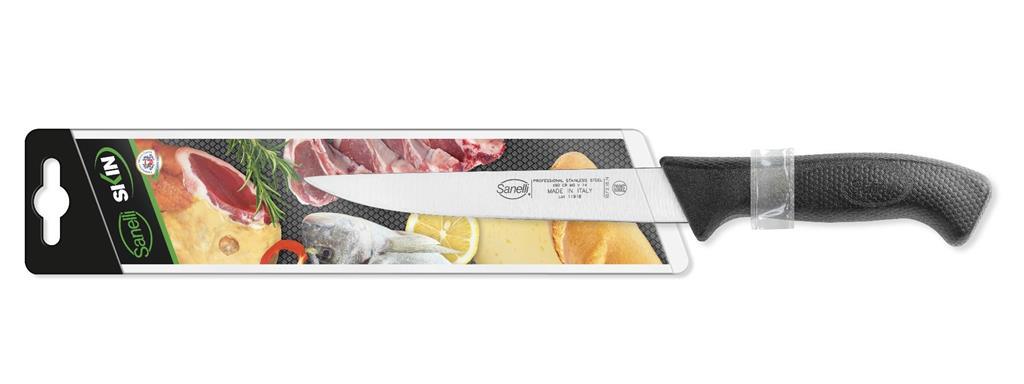 Filleting Knife / 18cm / Black / Skin