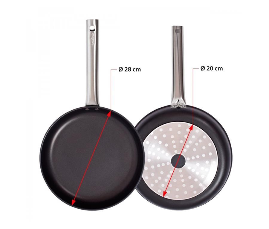 Shallow Alu Pan /28cm/Induction/Nonstick