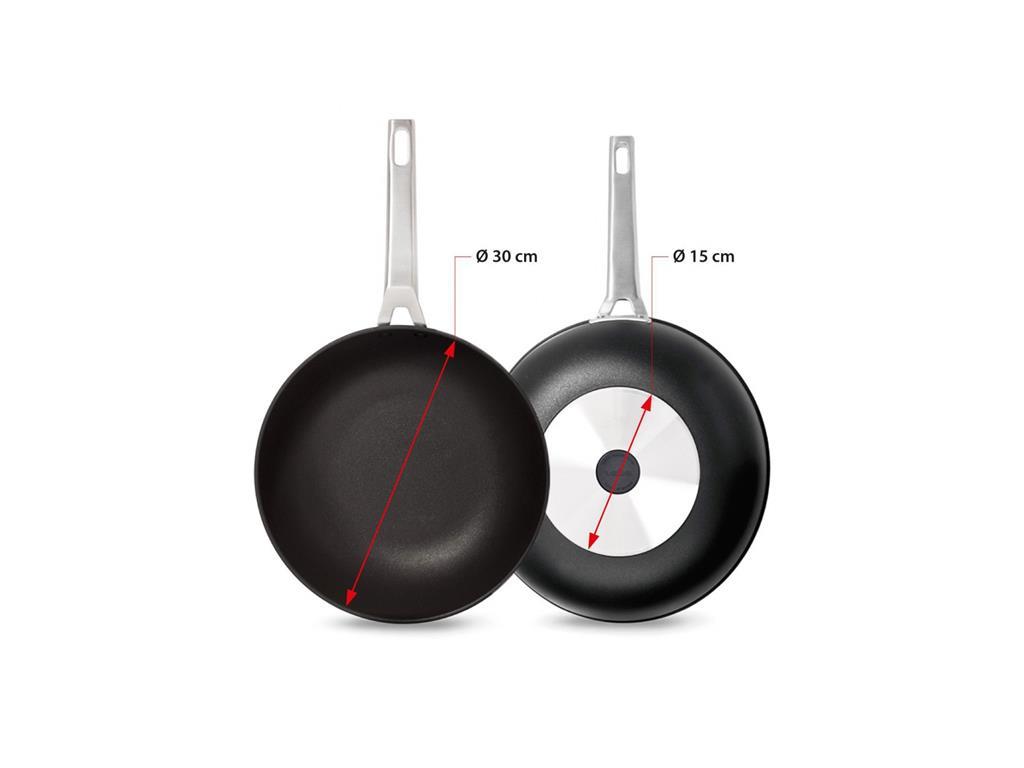 Wok Aluminum / 30cm / Aire / Nonstick