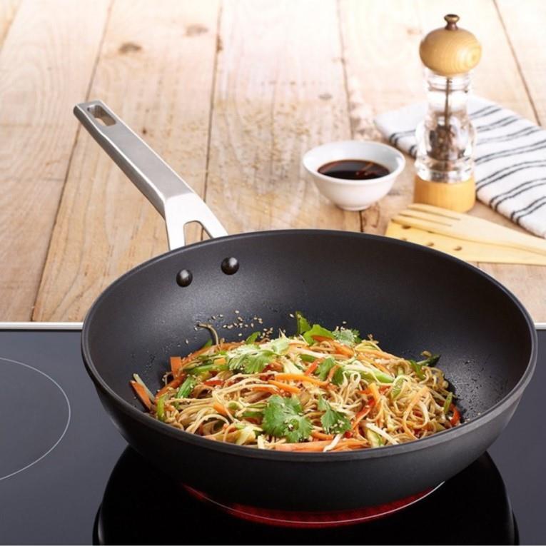 Wok Aluminum / 30cm / Aire / Nonstick