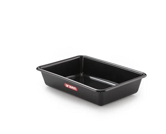 Black Flat Food Pan / 35x24x8cm / 3L