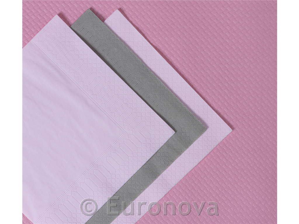 Napkins / 2ply / 40x40cm /pink/ 250pcs