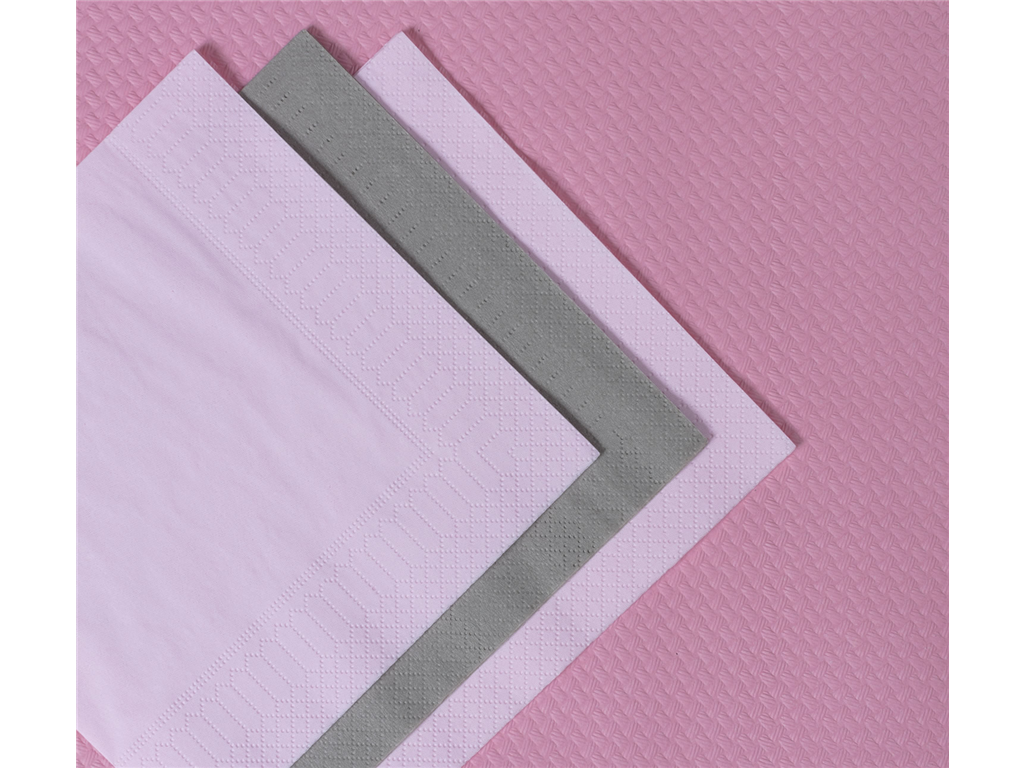 Napkins / 2ply / 24x24cm /pink/ 250pcs