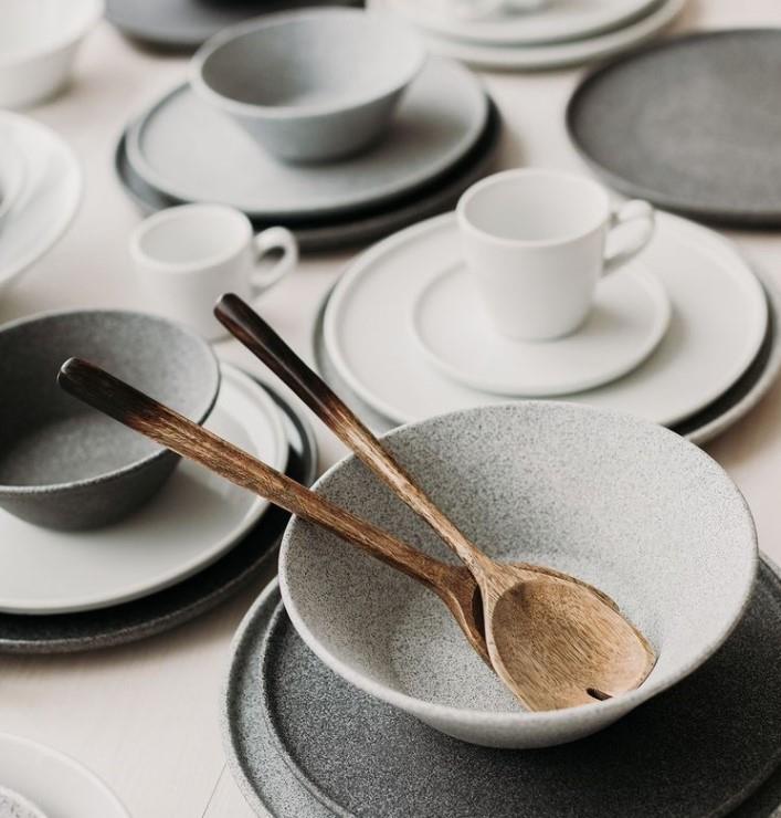Granit Flat Plate Hazy / 20cm / 6 pcs