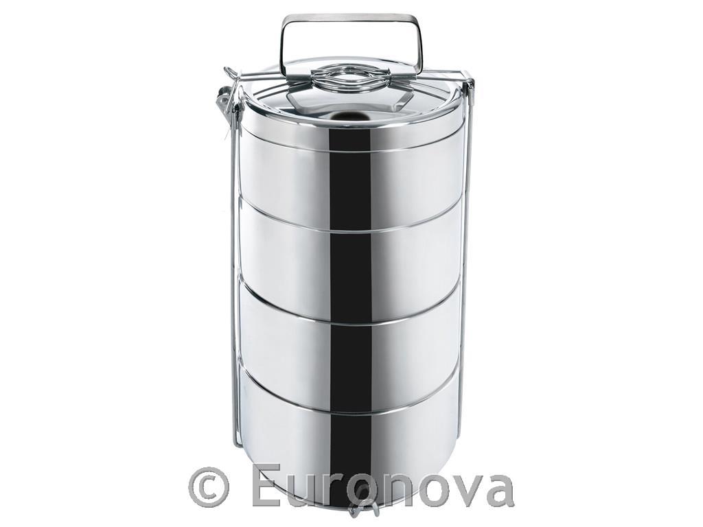 Thermo Tiffin Box /4-Part/ 14x7cm / 0.9L