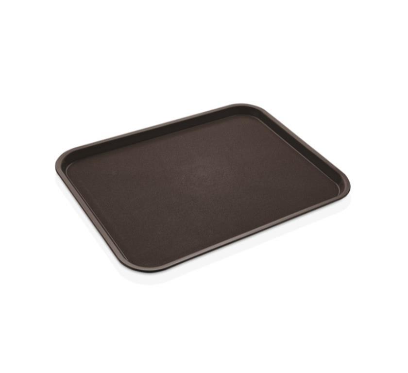 Fast Food Tray / 43x36cm / Brown / PP