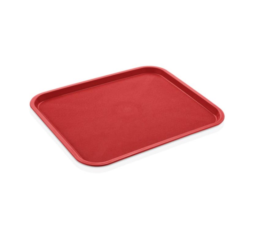 Fast Food Tray / 43x36cm / Red / PP