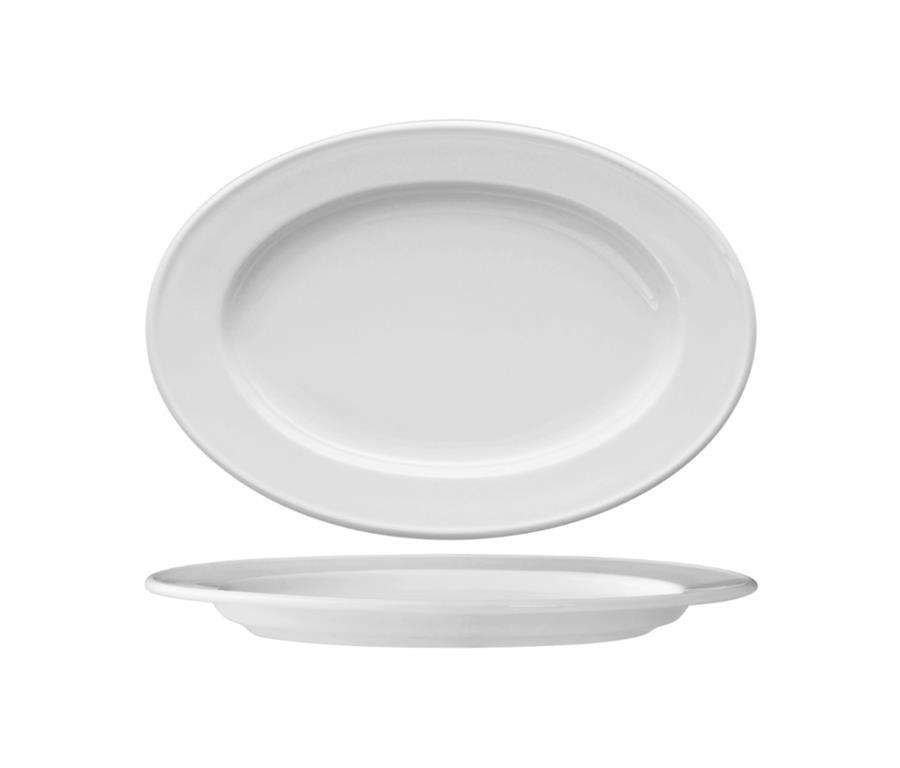 Delta Flat Plate / oval / 29cm / 6 pcs