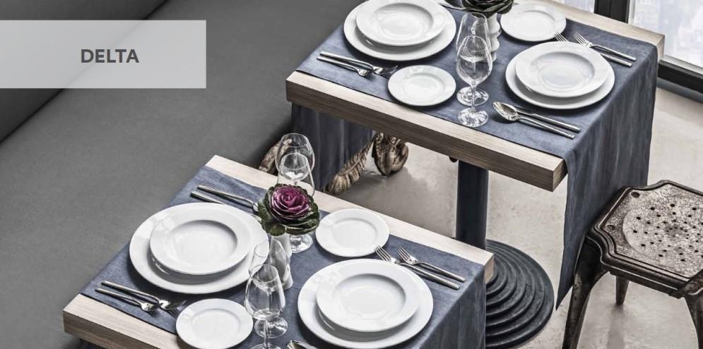 Delta Flat Plate / oval / 29cm / 6 pcs