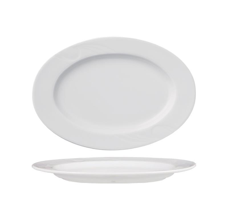 Karizma Flat Plate / Oval / 39cm / 6 pcs