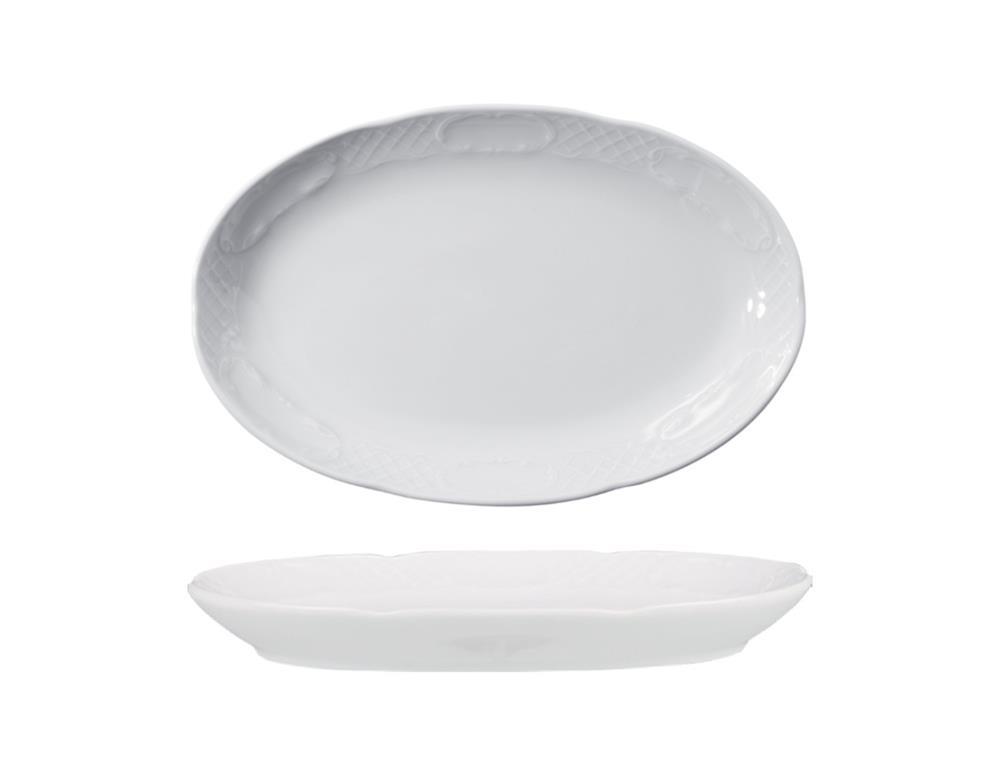 Flora Flat Plate / Oval / 28cm / 6 pc