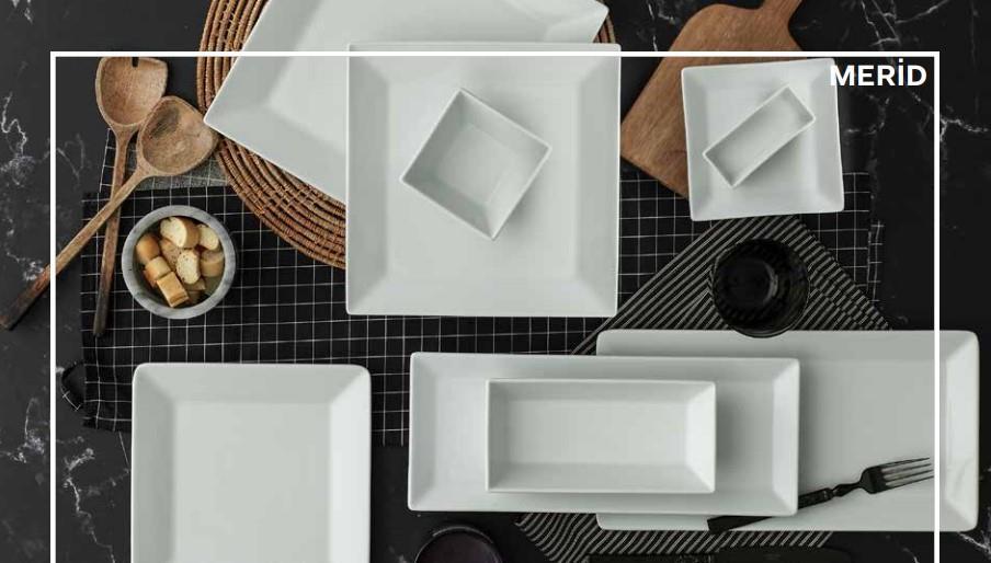 Merid Deep Plate / 22x22cm/6 pcs