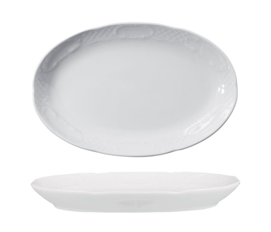 Flora Flat Plate / Oval / 32cm / 6 pcs