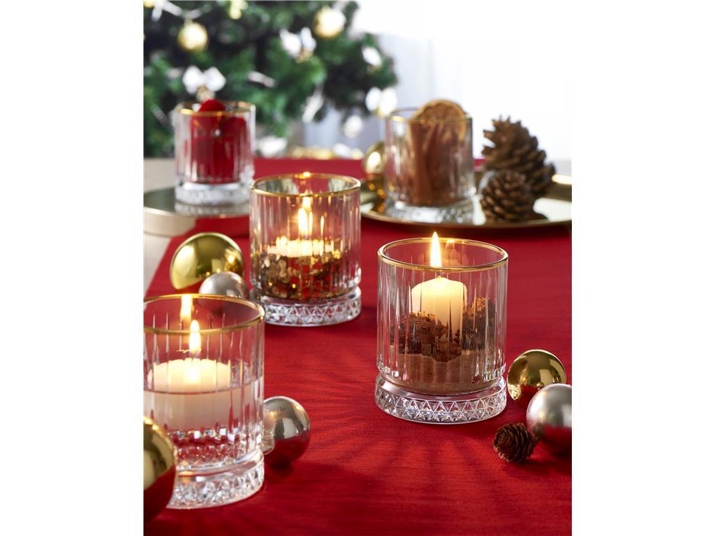 Elysia Tumbler / 210ml /Golden Rim/ 4pcs