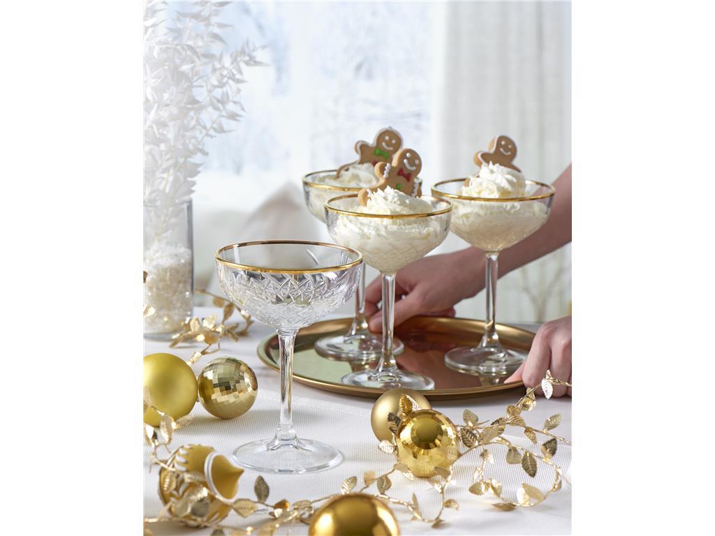 Timeless Coupe / 26cl / Golden / 4pcs