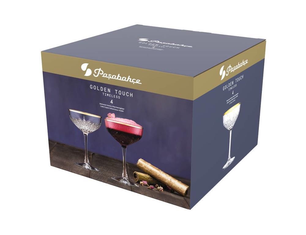 Timeless Coupe / 26cl / Golden / 4pcs