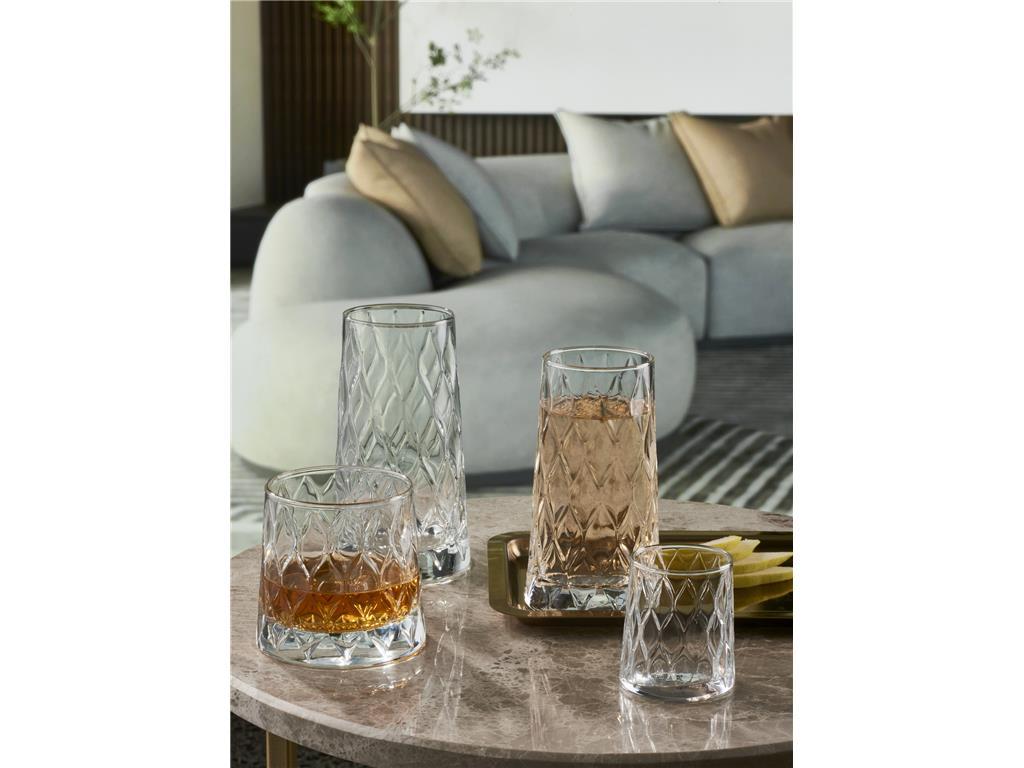 Leafy Lowball Glass / 30cl / 4pcs