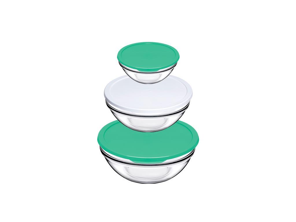 Chef's Bowl / 14-17-20cm / Set w/Lids