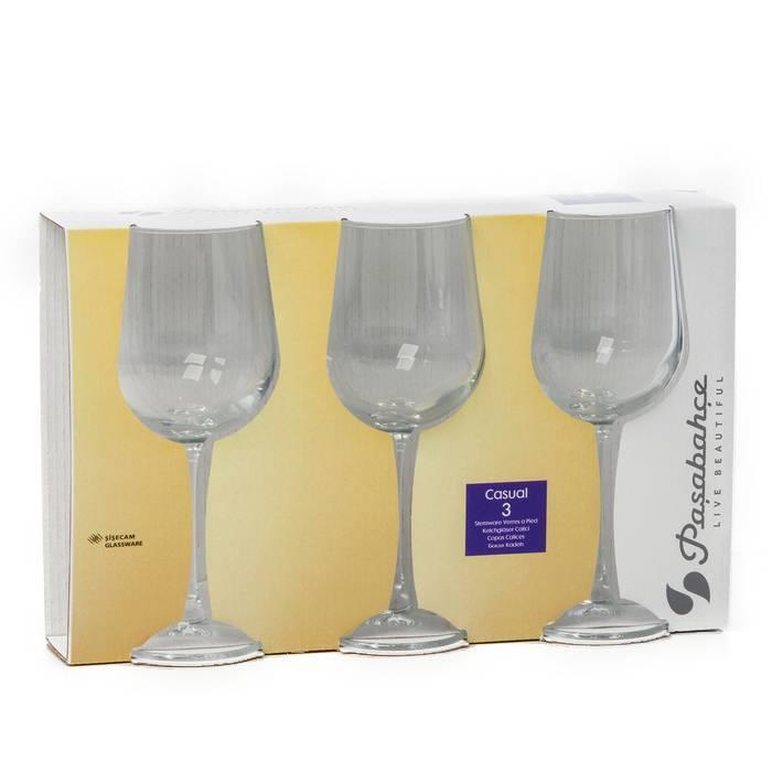 Casual Wine Glass / 30cl / set 3pcs
