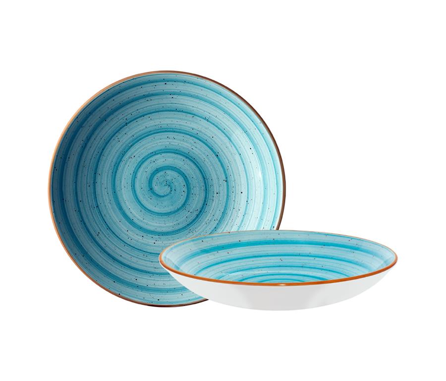Aqua Deep Plate Bloom / 28cm / 1700ml