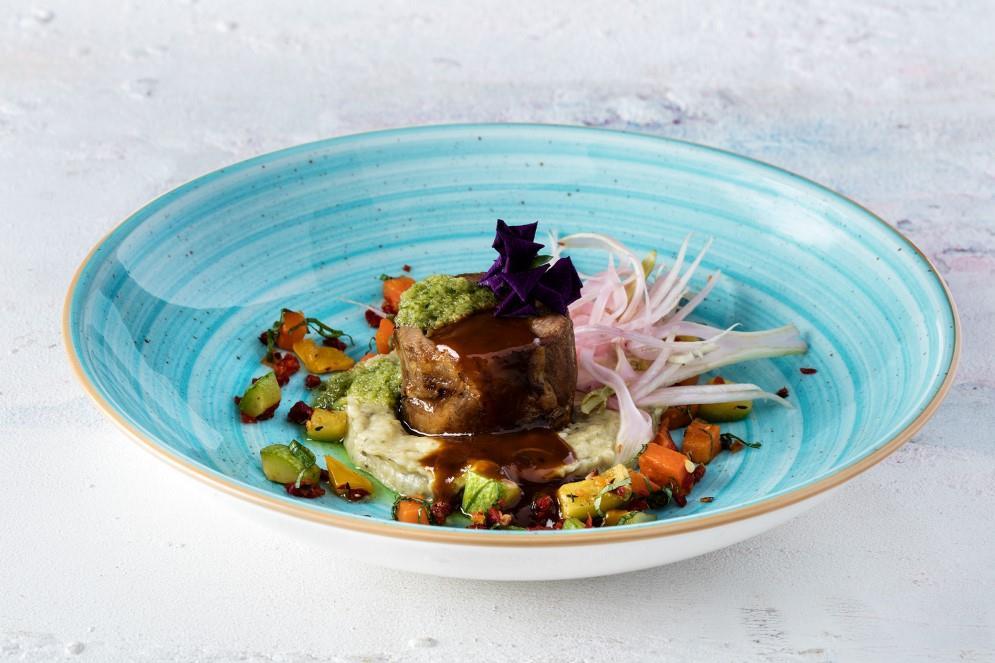 Aqua Deep Plate Bloom / 28cm / 1700ml