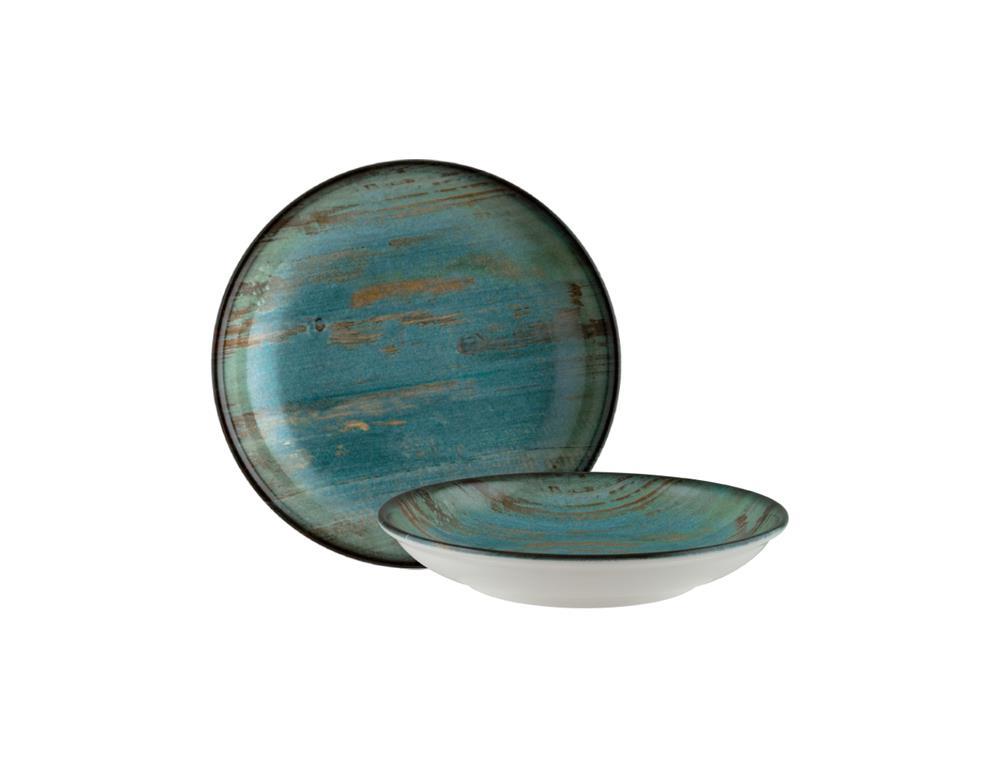 Madera Deep Plate Bloom / 25cm / 6pcs