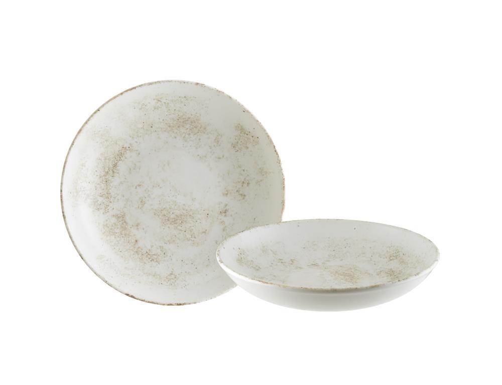 Nacrous Deep Plate Bloom / 23cm / 6pcs