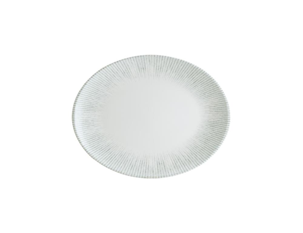 Iris Oval Plate Moove / 25x19cm / 12pcs