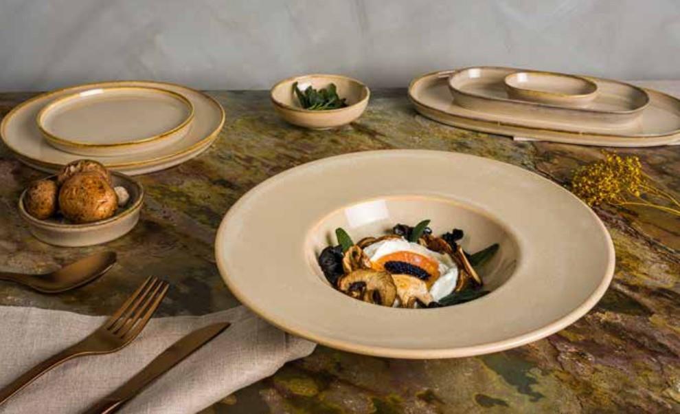 Sand Flat Plate Hygge / 28cm / 6 pcs
