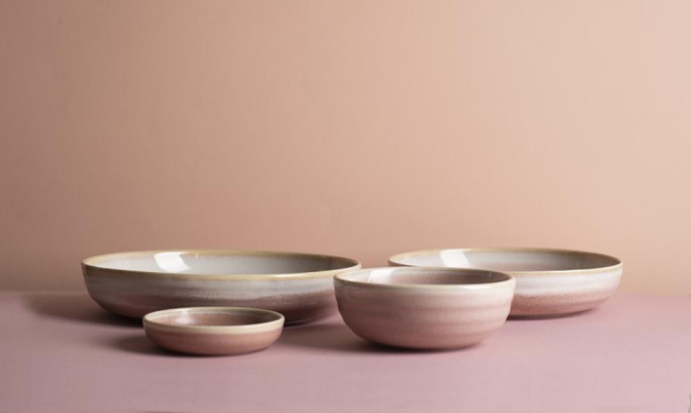 Pink Pott deep plate / 18cm / 650ml / 12