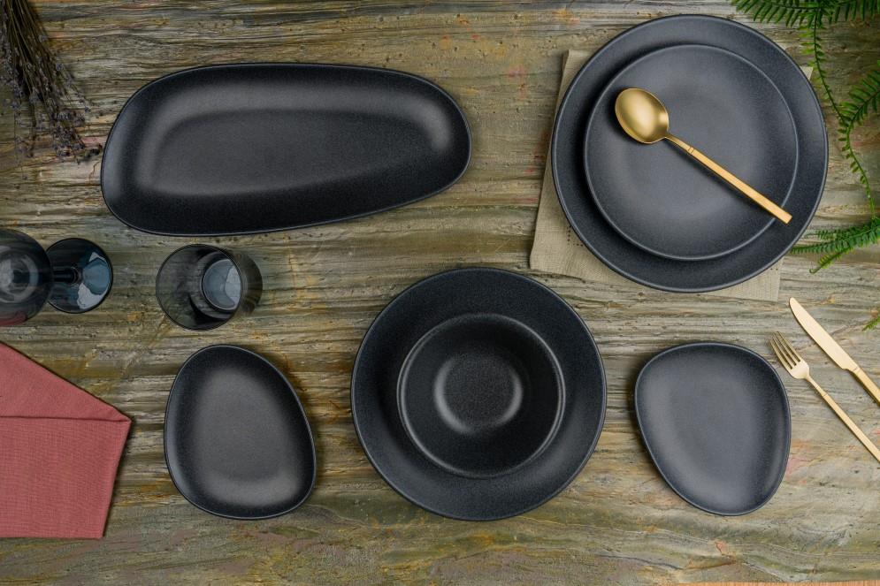 Graphite Deep Plate Gourmet /23cm/ 6pcs
