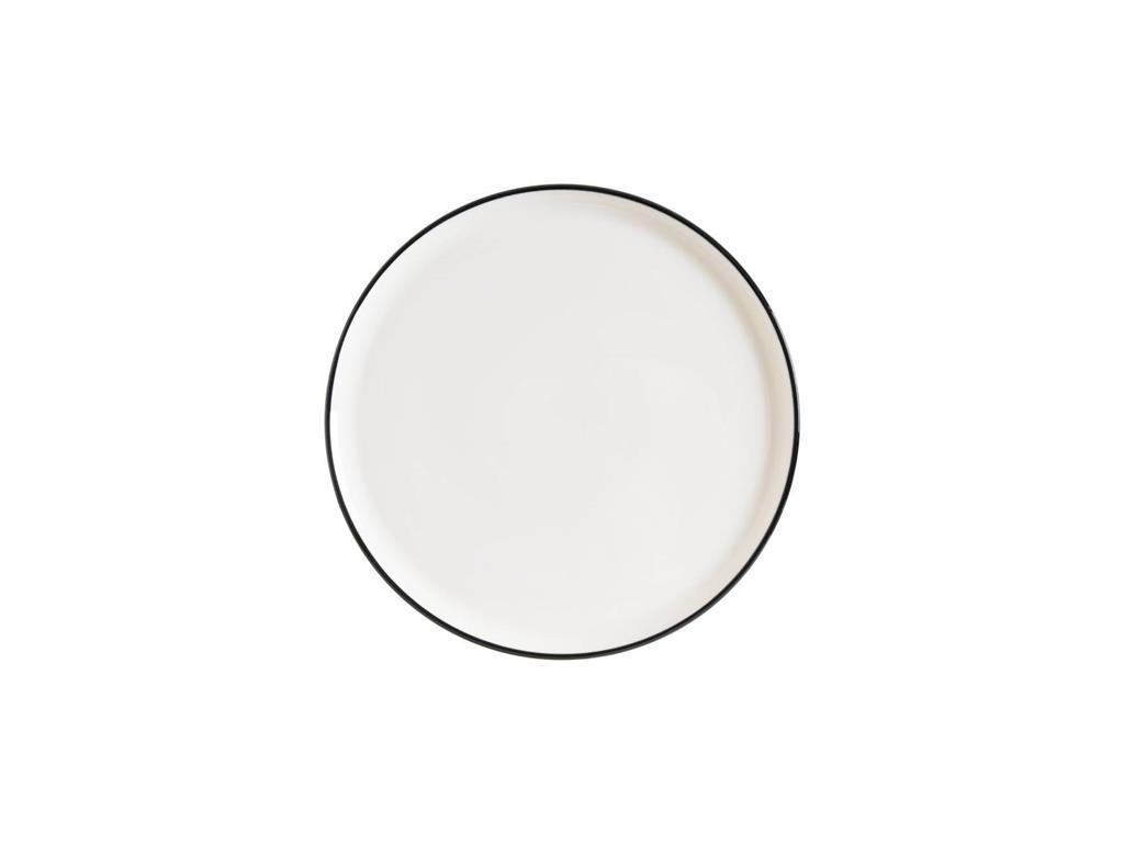 Linea Black Flat Plate / 21cm / 12 pcs