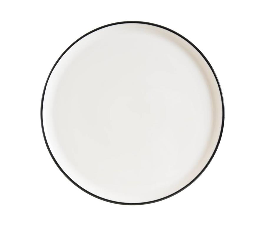 Linea Black Flat Plate / 30cm / 6pcs